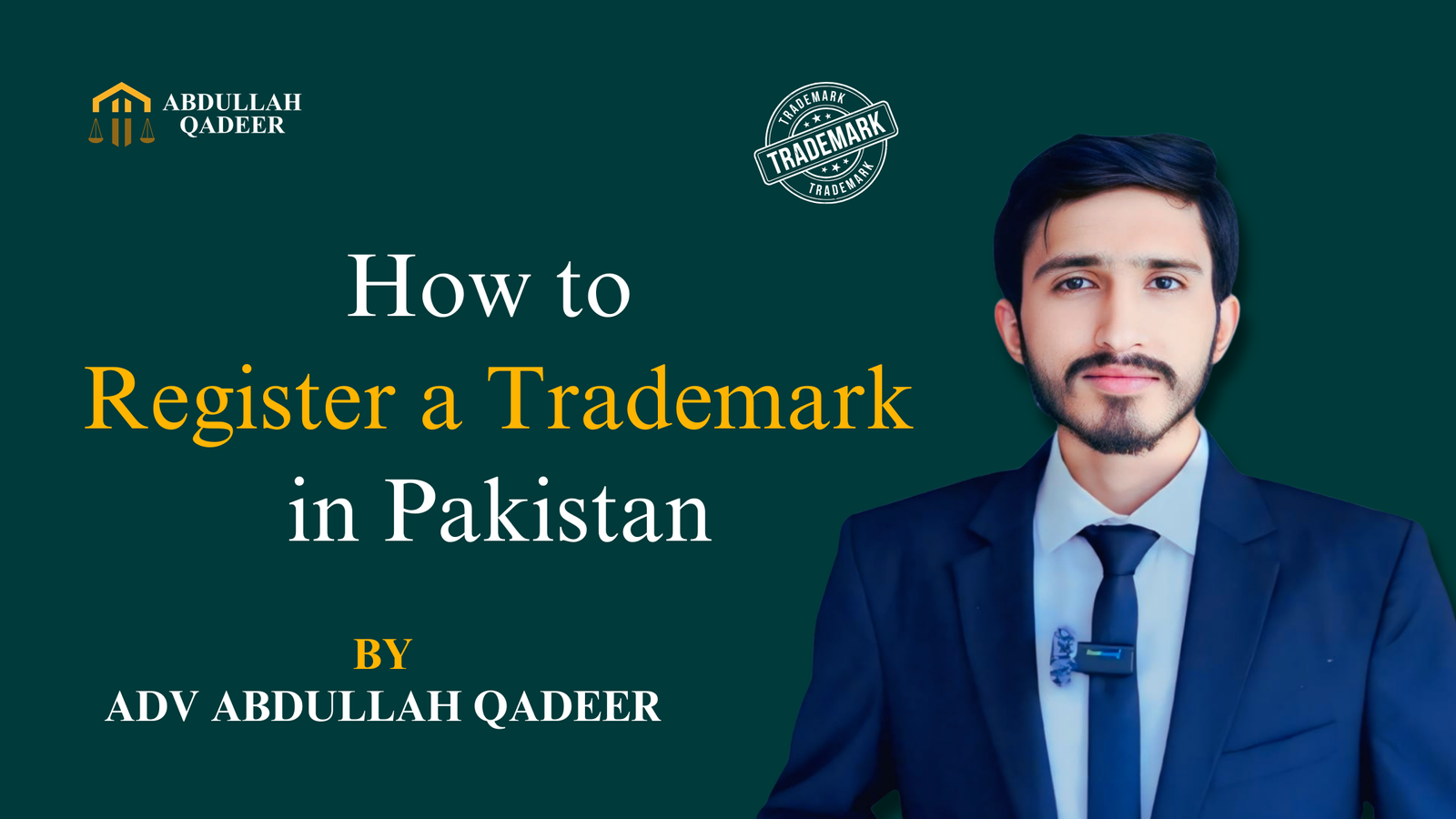 How to Register a Trademark in Pakistan